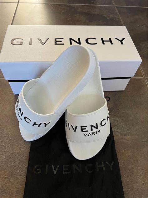 givenchy sliders|givenchy slides white and black.